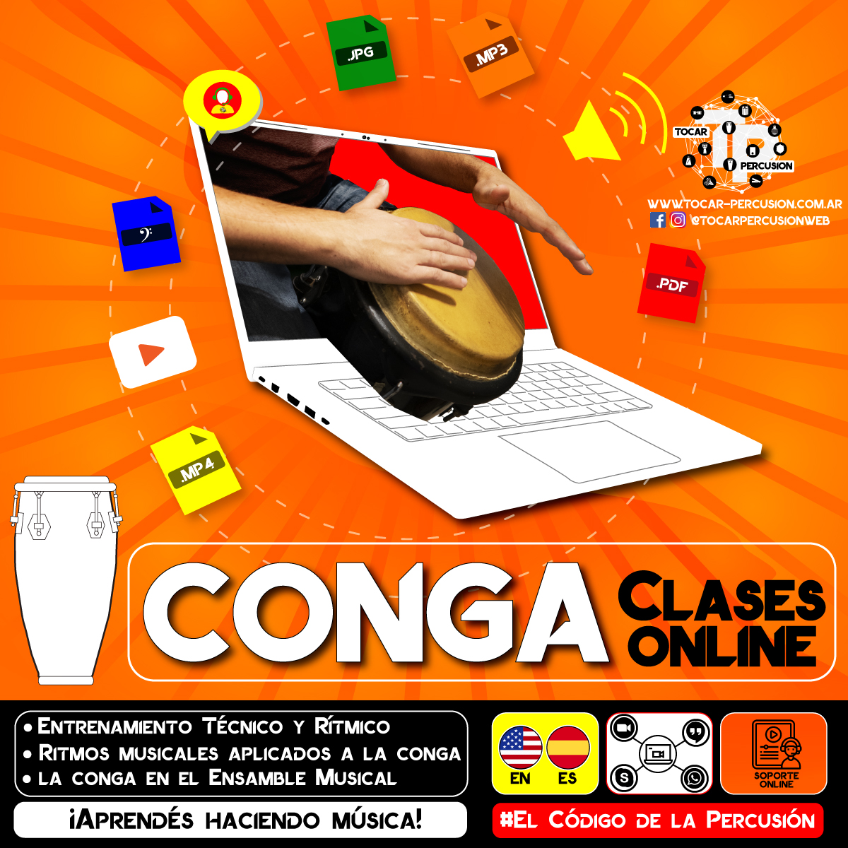 Clases Online de Congas